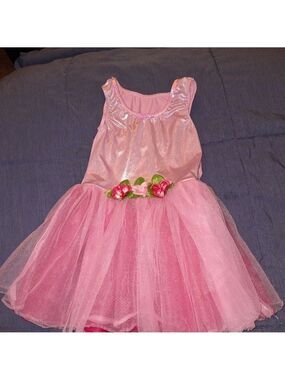 Girls Pink Sparkle Dress Small